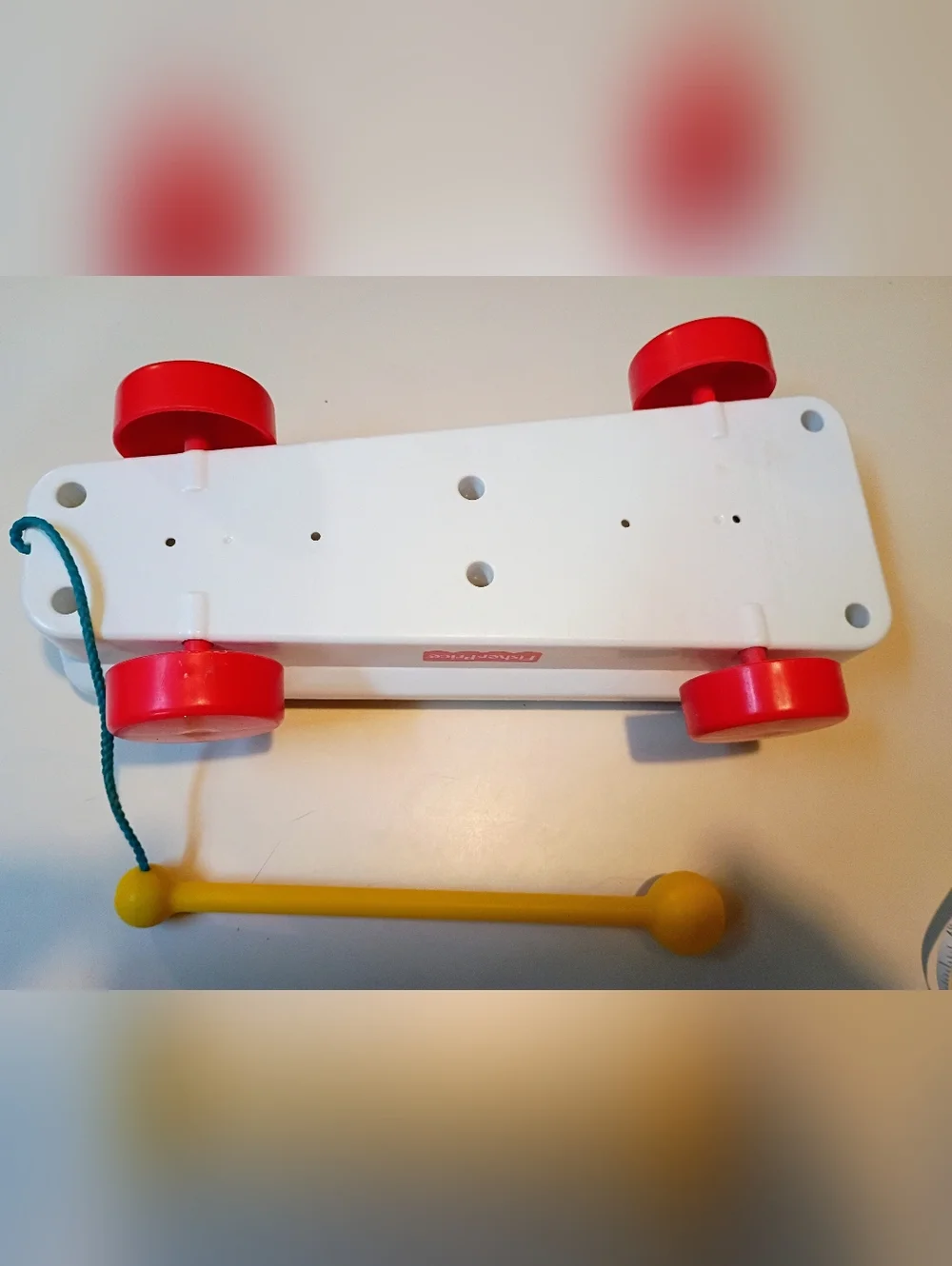 Fisher-Price Rainbow Xylophone Pull Wagon with Yellow Mallet